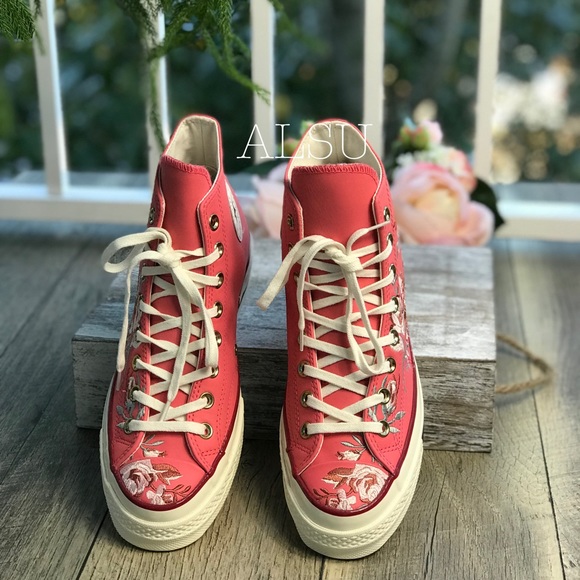 NWT Converse Chuck 70 HI Punch Coral W AUTHENTIC - Picture 5 of 8